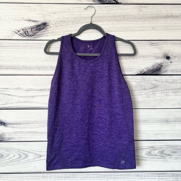 Gap Fit Purple Stretchy Racerback Tank Top - Picture 3 of 8